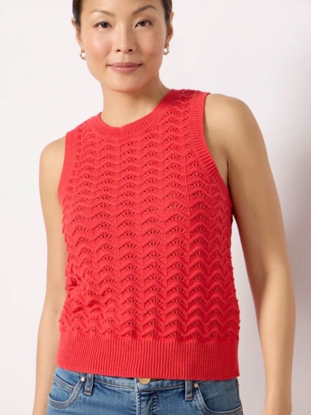 EVEREVE Red Sweater Vest large